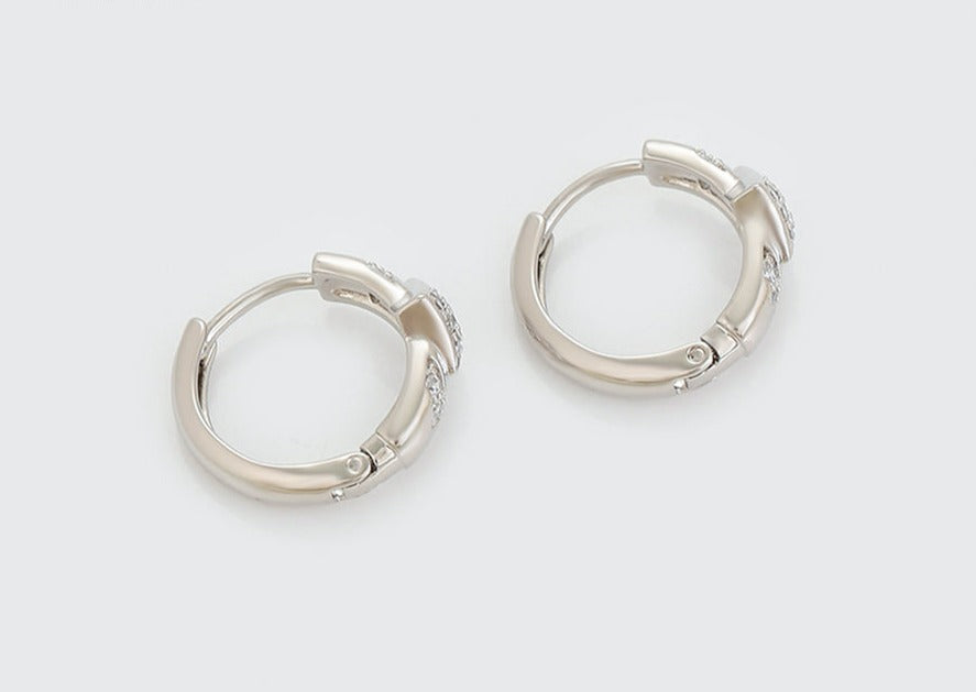 Ohrring Creole Kandy Edelstahl 925er versilbert