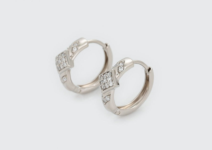 Ohrring Creole Kandy Edelstahl 925er versilbert