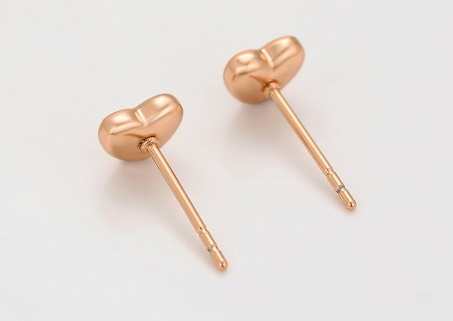 Ohrring Stecker Herz 585er vergoldet
