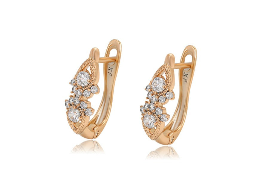 Ohrringe Creole Tiffany 585er vergoldet