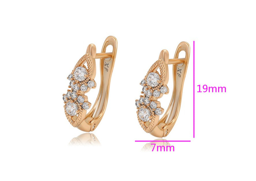 Ohrringe Creole Tiffany 585er vergoldet