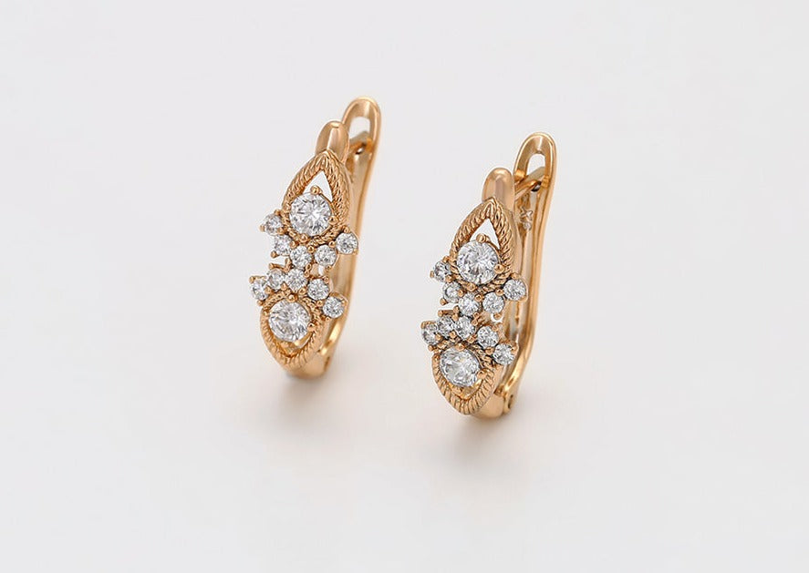 Ohrringe Creole Tiffany 585er vergoldet