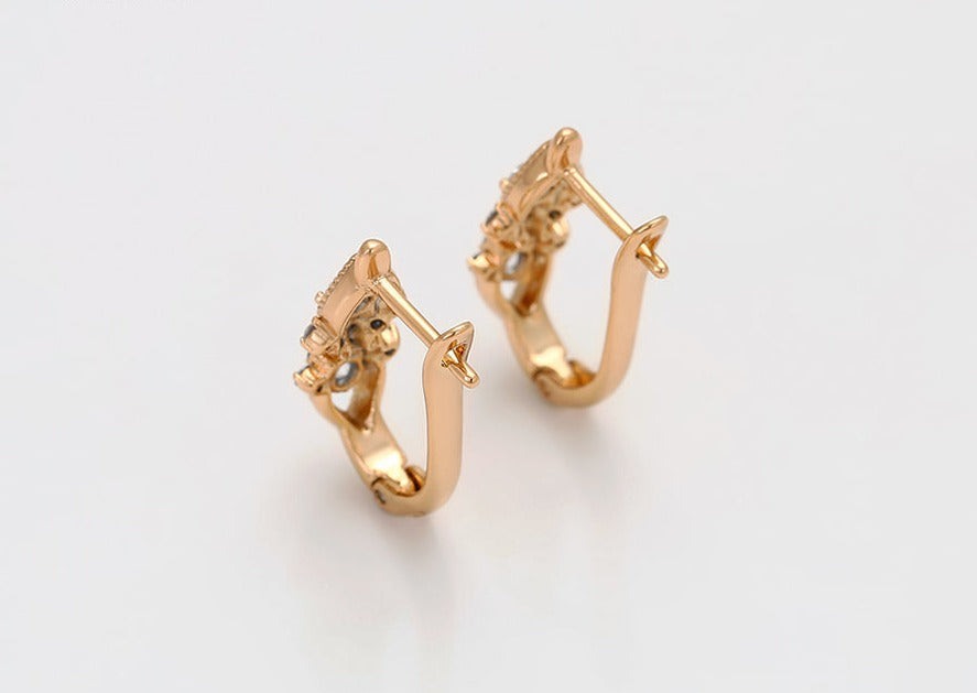 Ohrringe Creole Tiffany 585er vergoldet