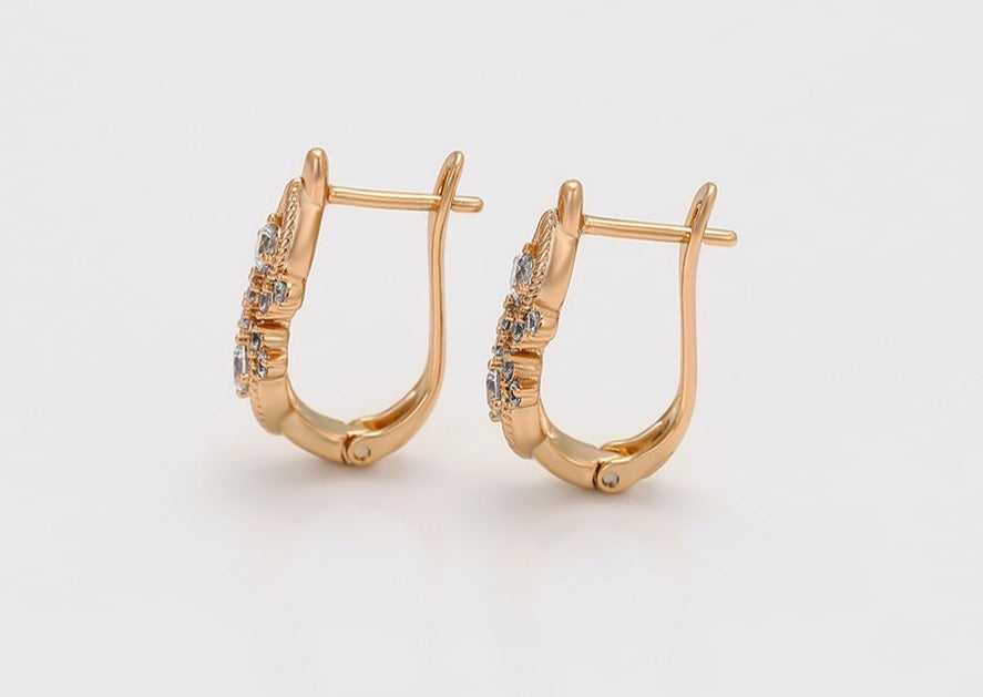 Ohrringe Creole Tiffany 585er vergoldet