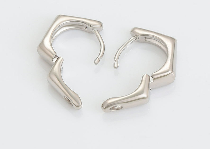Ohrring Creole Mr&Mrs 925er versilbert
