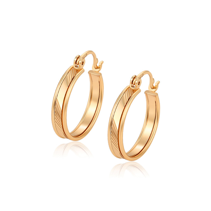 Ohrringe Hoops 585er vergoldet