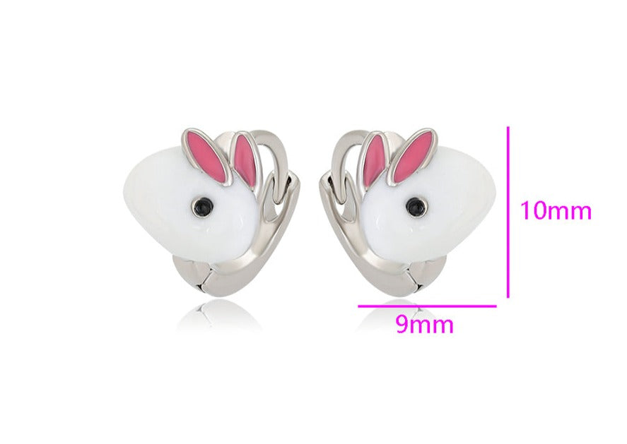 Ohrring Creole Kitty Edelstahl 925er versilbert