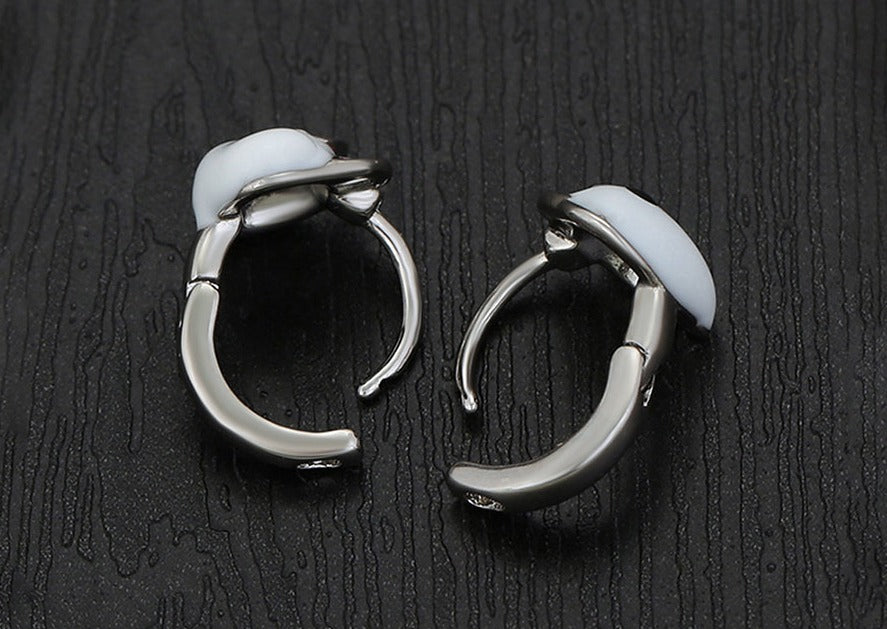 Ohrring Creole Kitty Edelstahl 925er versilbert