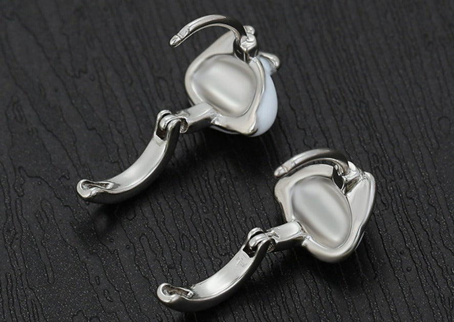 Ohrring Creole Kitty Edelstahl 925er versilbert