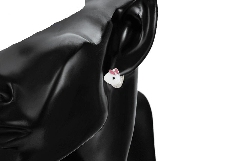 Ohrring Creole Kitty Edelstahl 925er versilbert