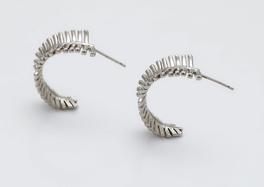 Ohrring Stecker Lenni 925er versilbert hängend
