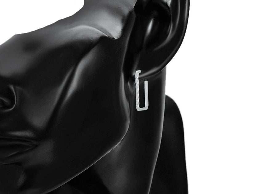 Ohrring Stecker Anna-Katrin Edelstahl hängend