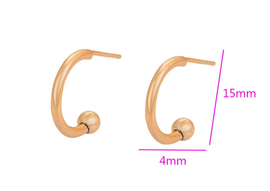 Ohrringe Stecker Magdalena 333er vergoldet