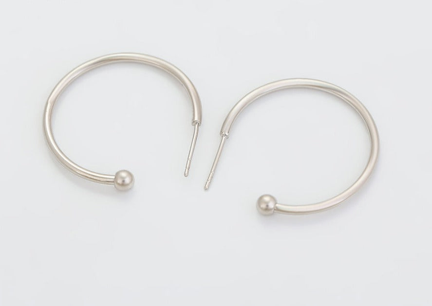 Ohrring Stecker Anna-Hannah 925er versilbert hängend