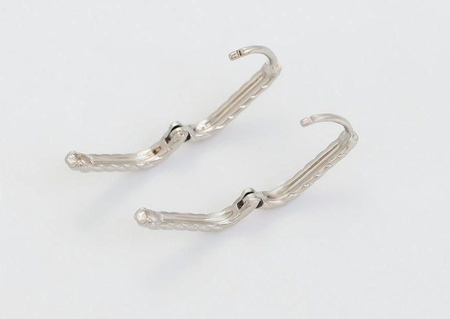 Ohrring Creole Idea Edelstahl 925er versilbert