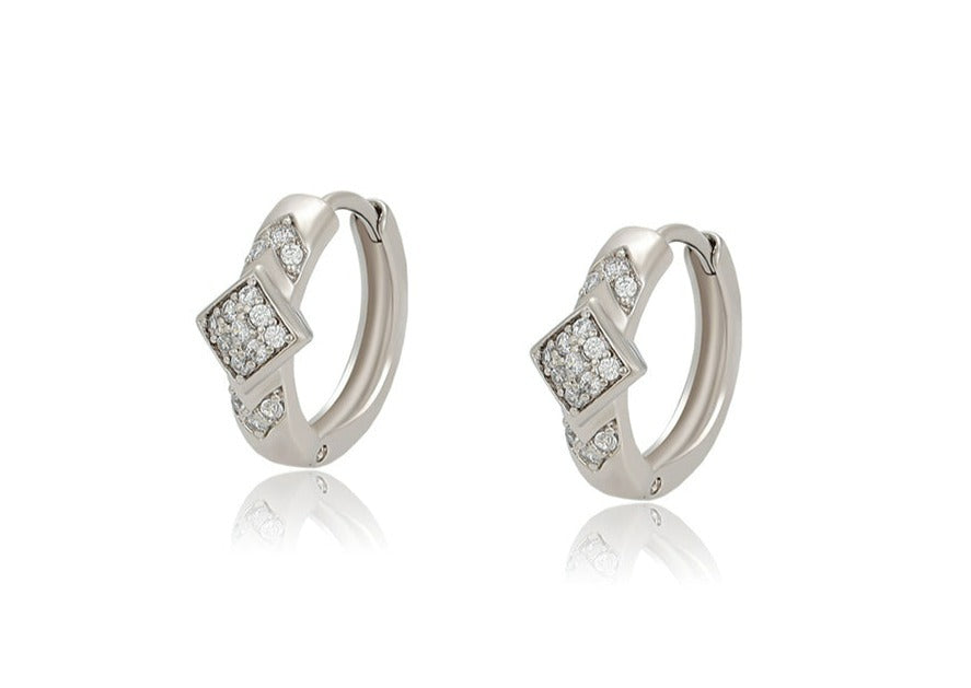 Ohrring Creole Kandy Edelstahl 925er versilbert