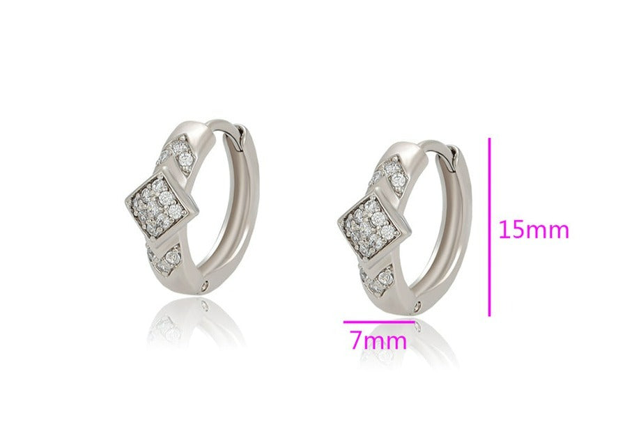 Ohrring Creole Kandy Edelstahl 925er versilbert