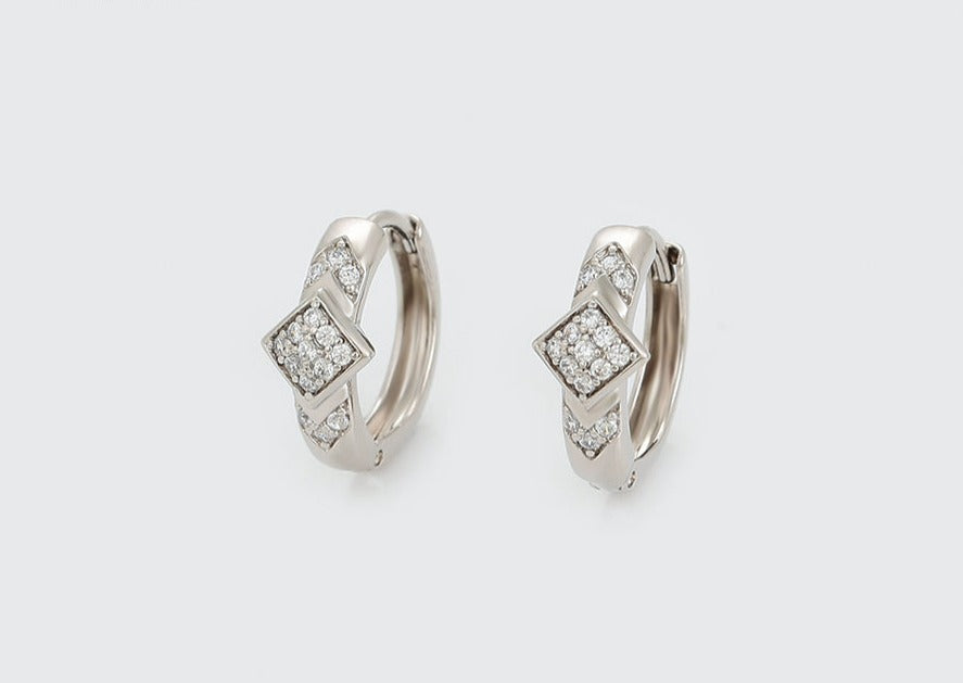 Ohrring Creole Kandy Edelstahl 925er versilbert