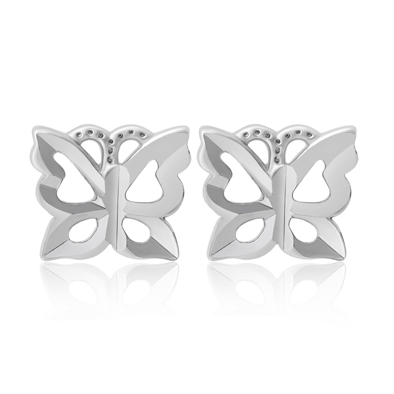 Ohrringe Schmetterling-Stecker Fiona aus Edelstahl