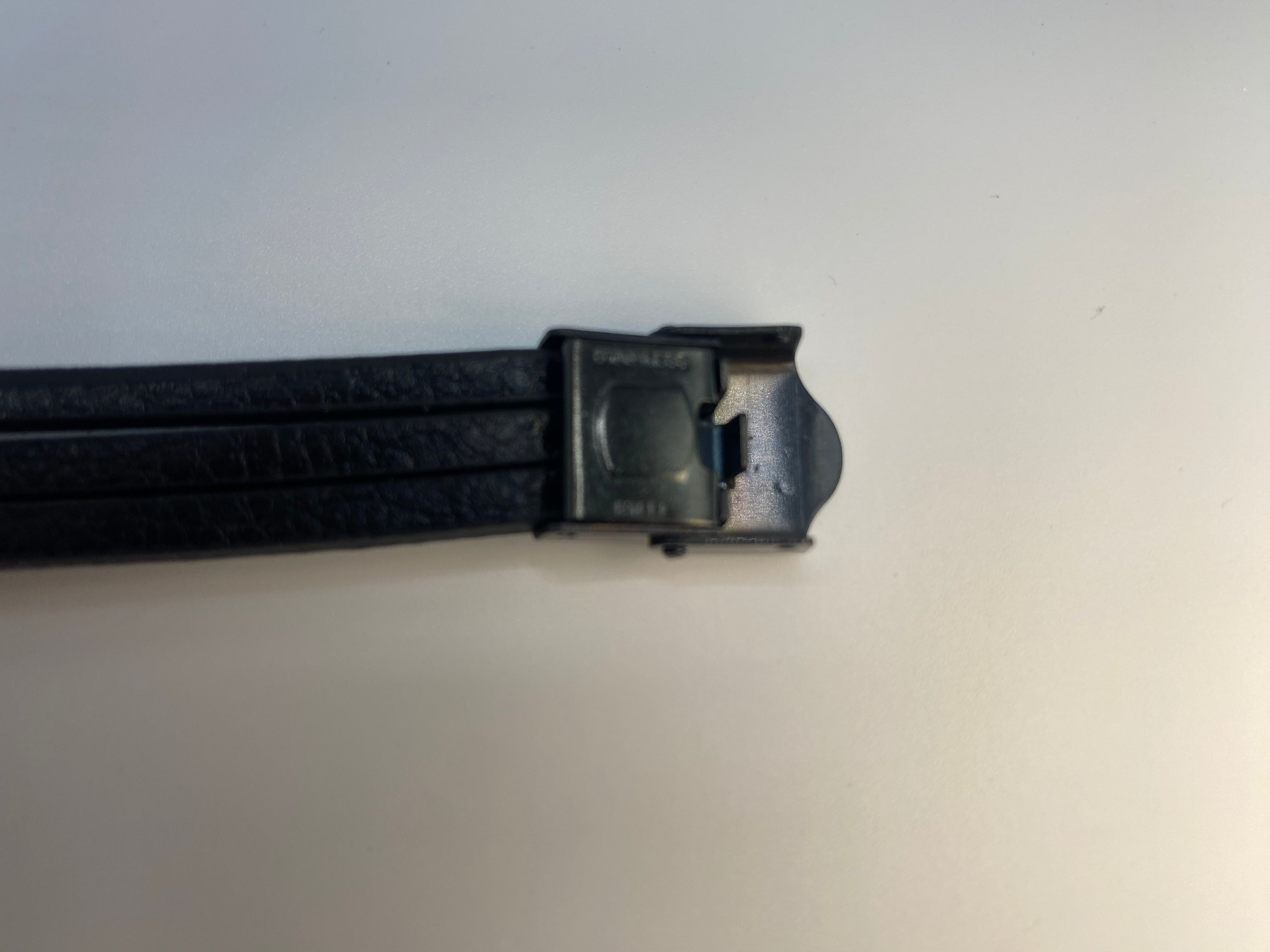 Echt-Leder-Armband Infinity schwarz