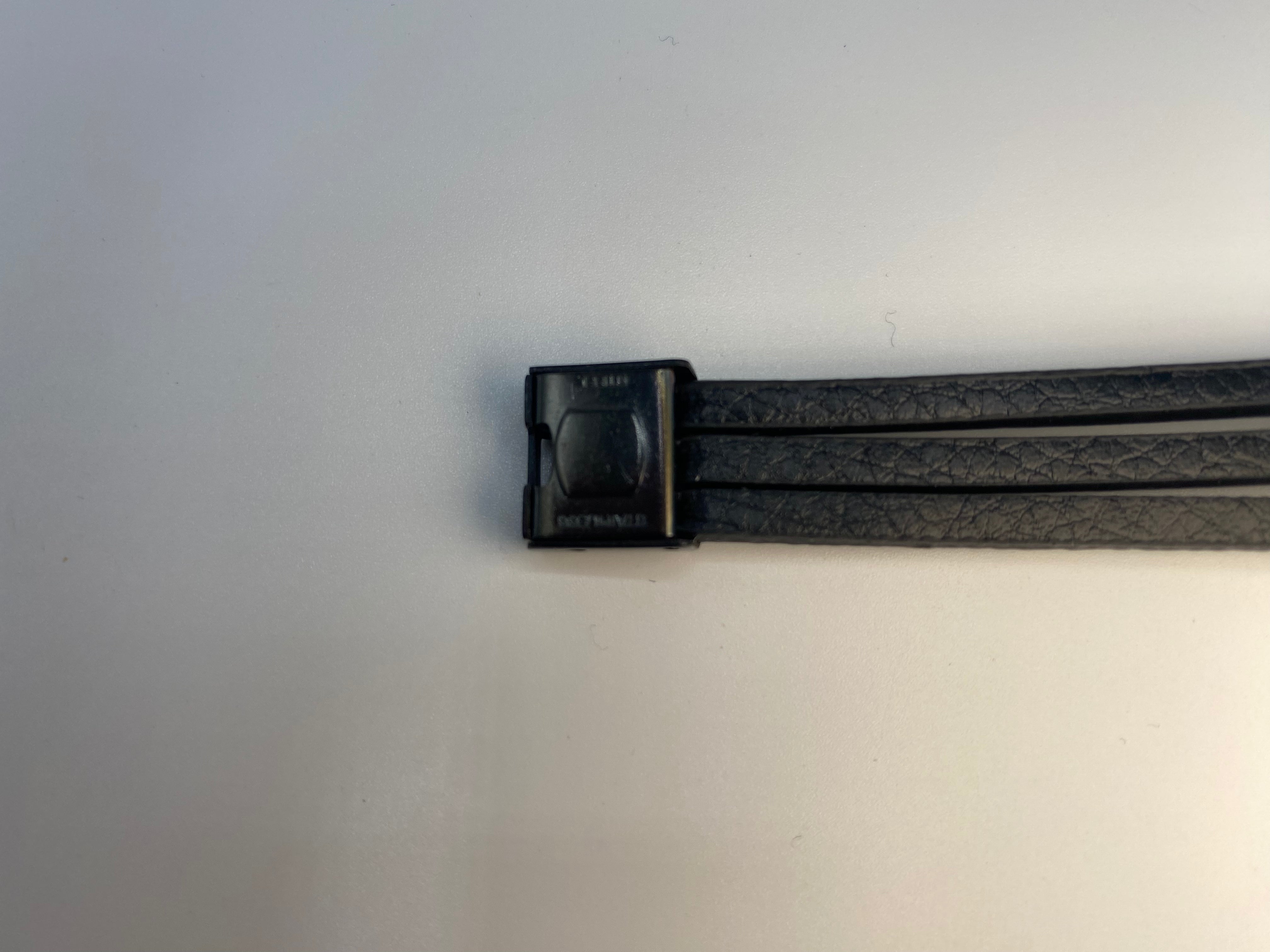 Echt-Leder-Armband Infinity schwarz