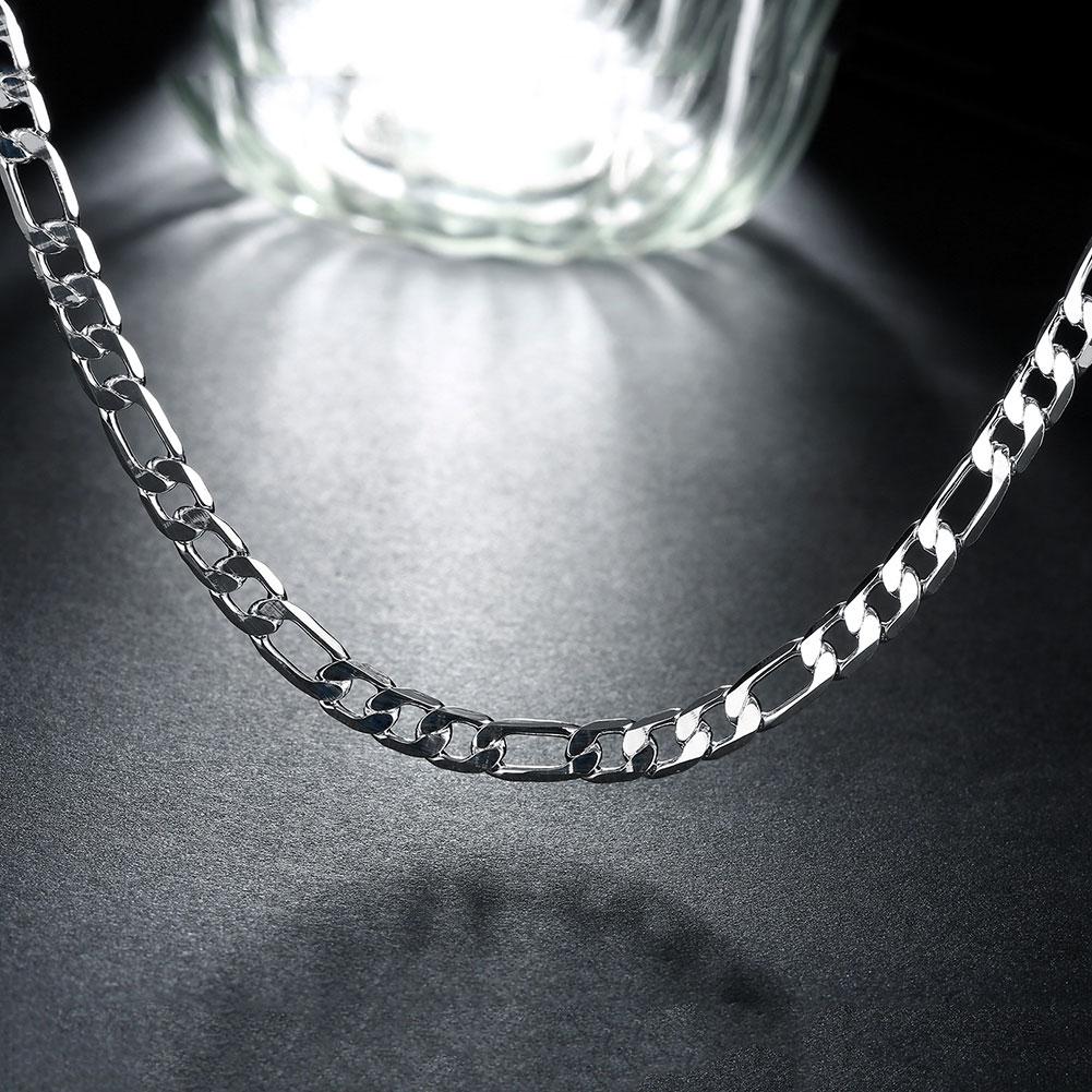 Kette Panzerkette Mann 13mm dick und 55cm lang 925er versilbert