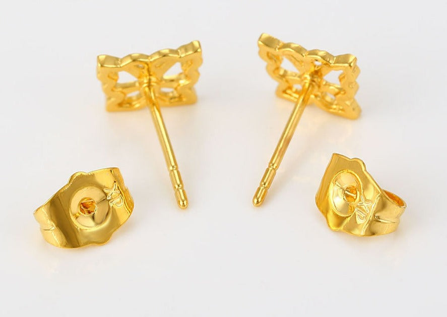 Ohrringe Schmetterling-Stecker Frida 785 vergoldet
