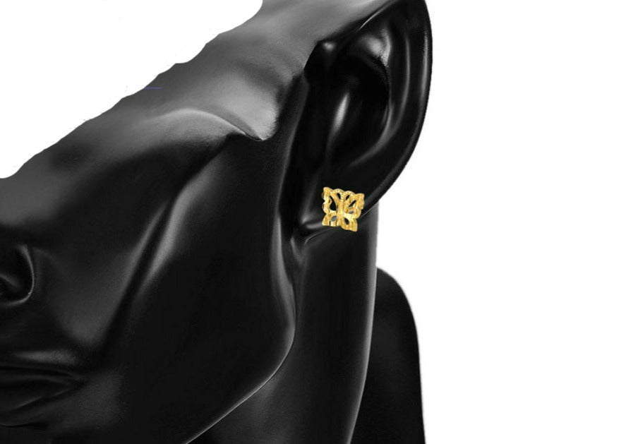 Ohrringe Schmetterling-Stecker Frida 785 vergoldet