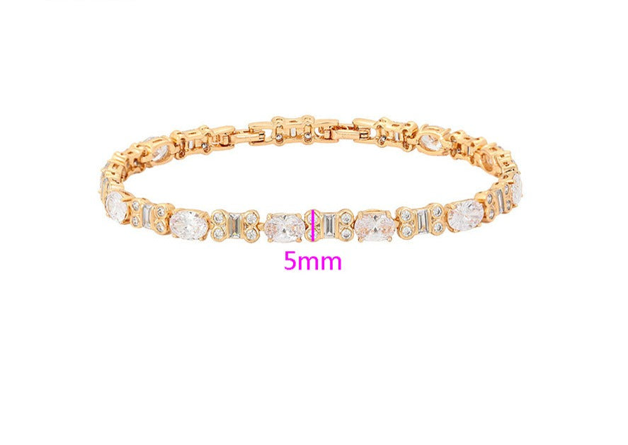 Armkette Diamant 24k. vergoldet