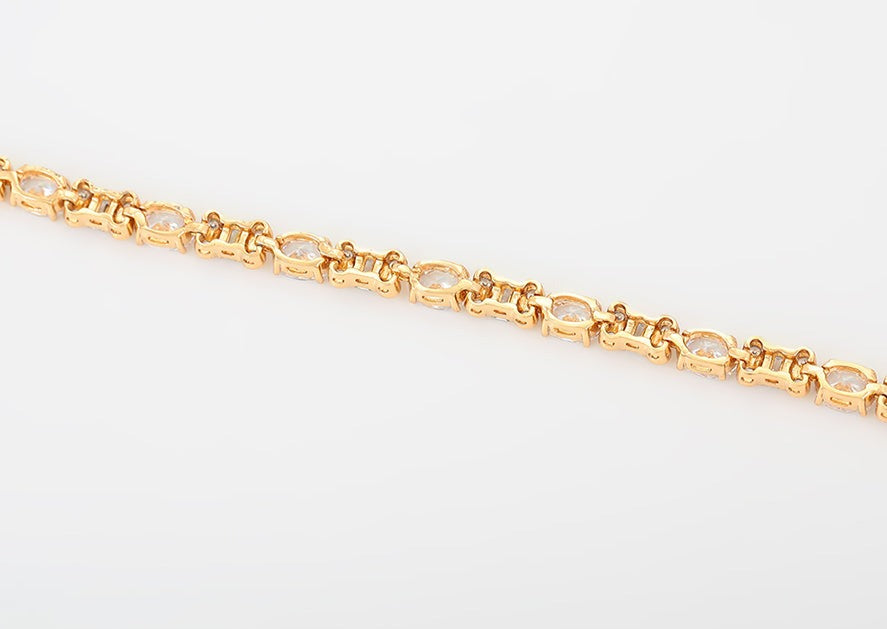 Armkette Diamant 24k. vergoldet