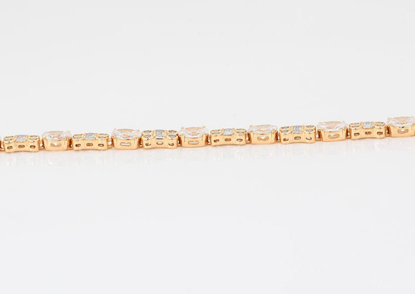 Armkette Diamant 24k. vergoldet