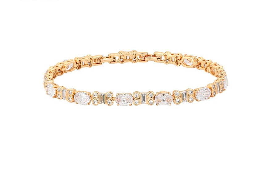 Armkette Diamant 24k. vergoldet