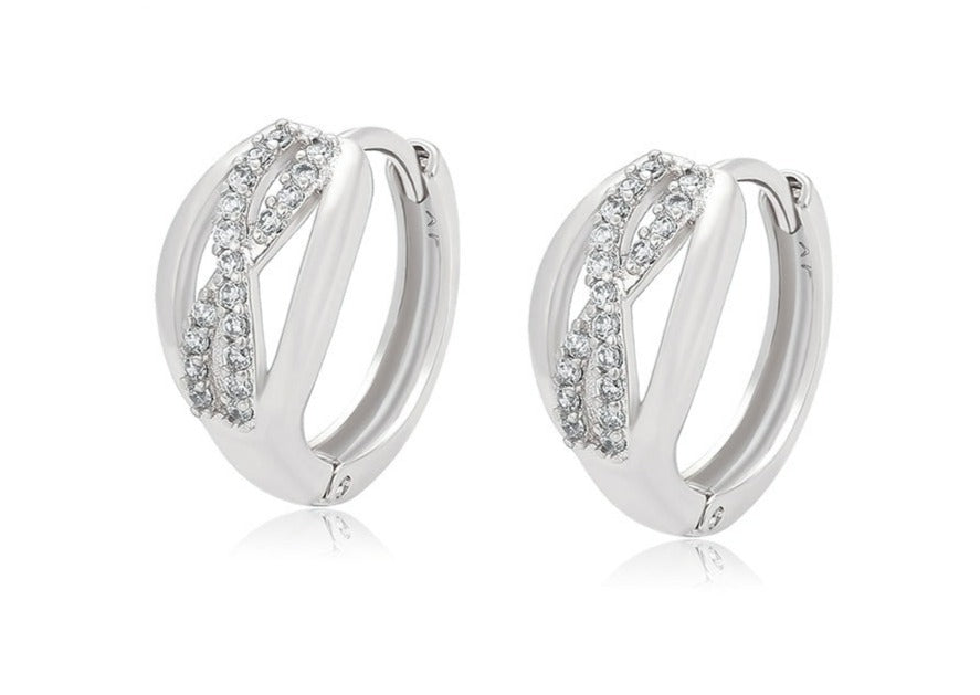 Ohrring Creole Infinity 925er versilbert