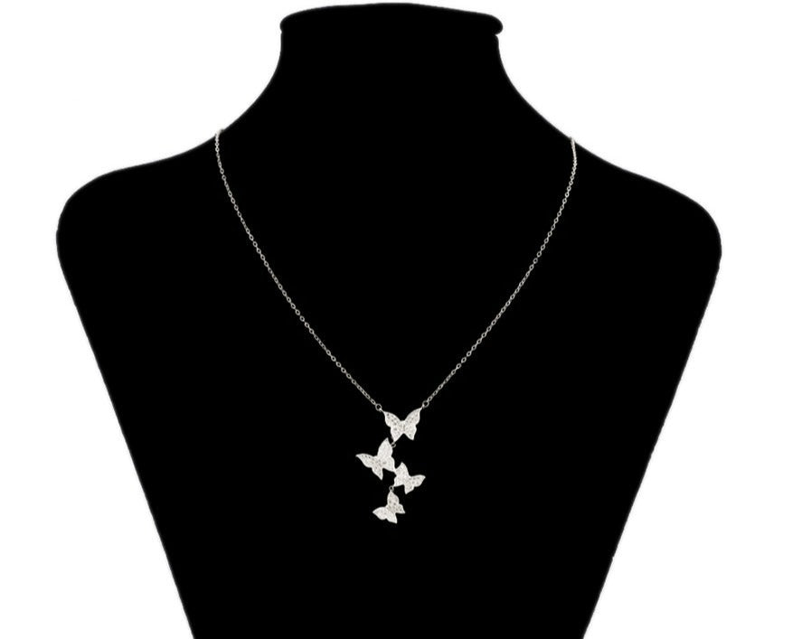 Kette Schmetterlinge 925er versilbert