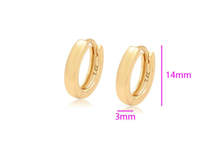 Ohrringe Creole Tashi 24k. vergoldet