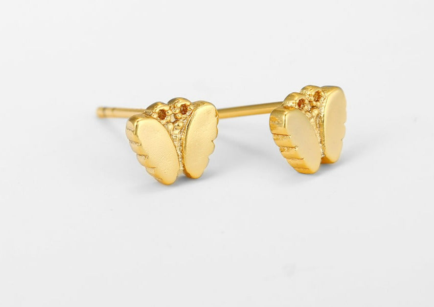 Ohrring Stecker Schmetterling 585er vergoldet