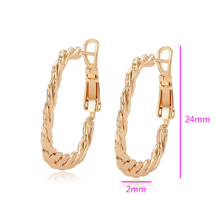 Hoops Ohrringe Creole 24mm Durchmesser